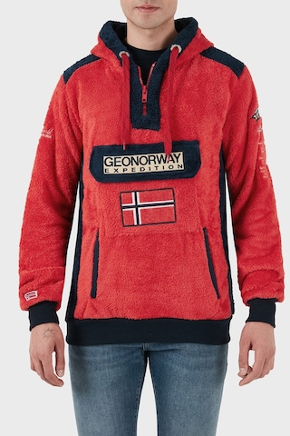 Norway Geographical Erkek Sweat Gymclasssherco Kırmızı Kırmızı
