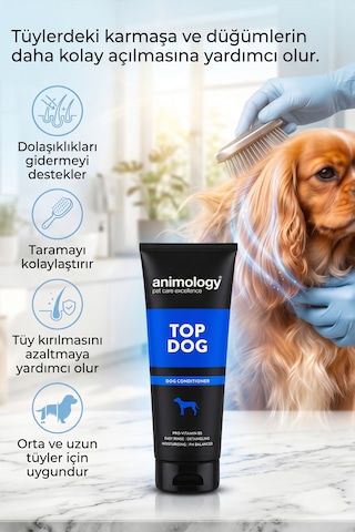 Animology Top Dog Conditioner Yumuşatıcı Ve Kıtık Açıcı Kedi Köpek Tüy Kremi 250 Ml