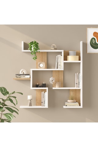Wall 26 Duvar Rafı Sepet-beyaz Wal26-sw Sepet Ceviz