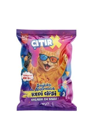 Çıtır X Kedi Cipsi Somon Etli Kedi Ödülü 40gr