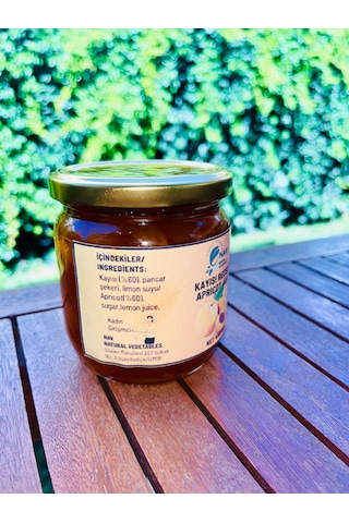 Nav Kayısı Reçeli Ev Yapımı Cam Kavanoz 450 G