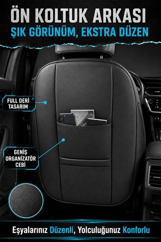 Renault Megane 2 Phantom Gri Tay Tüyü Oto Koltuk Kılıfı Tam Set -ortopedik-kolay Montaj-terletmez 2003-2008