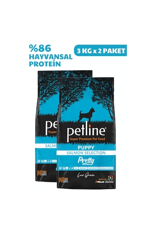 Petline Pretty Puppy Somonlu Yavru Kuru Köpek Maması Tüm Irklar İçin 2 x 3 KG