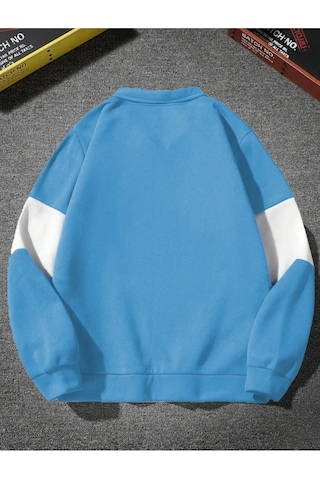 Altamira Unisex Los Angeles Baskılı Oversize Parçalı Polo Yaka Fermuarlı Sweatshirt 001