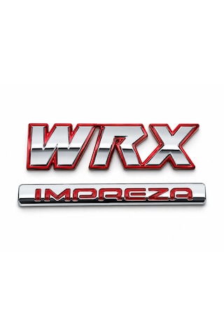 Subaru Wrx Impreza Bagaj Amblem Seti Sportif Krom Tasarım 0