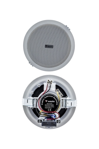 Westa Ws-1013t Tavan Hoparlörü - 6w, 5.25 İnç, 70-100v, 91db Hass