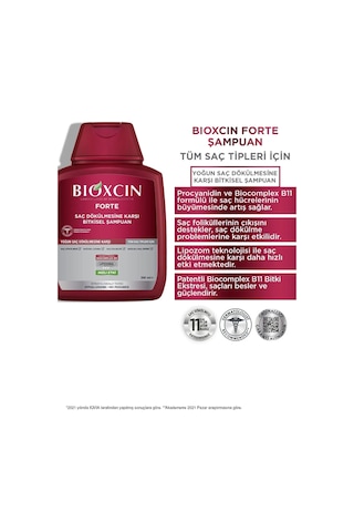 Forte Şampuan 300 Ml Yoğun Dökülme Karşıtı Bitkisel Şampuan 5'li