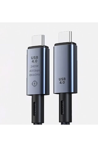 8k Görüntü Aktarım Destekli Ultra Hızlı Type-c Hasır Kablo 40gbps Apple Uyumlu MacBook Pro Air Mini İçin