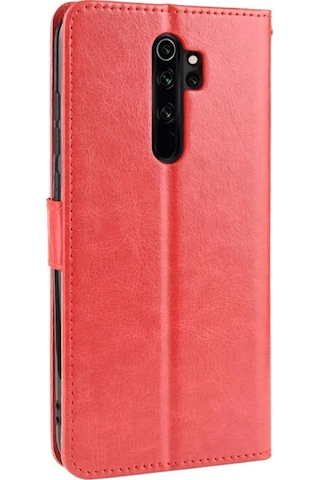 Ilkeshop Newface Xiaomi Redmi Note 8 Pro Kılıf Trend S Plus Kapaklı Kılıf - Kırmızı