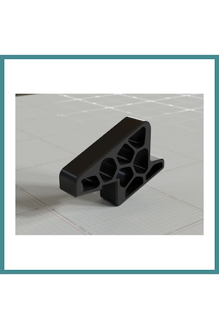 Trendexa 3d Baskı Pencere Ve Balkon Kapısı Stoperi Ray Kilitli Kapı Takozu Rüzgar Engelleyici Pencere Tutucu - Siyah Mac