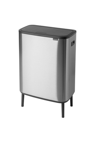 Bo Touch Çöp Kutusu Hi Recycling 2 X 30l, Çelik Mat Parmak İzlerine Karşı