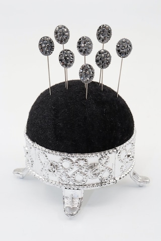 Numetal 8 Li Oval Taşlı Eşarp İğnesi. Şal İğnesi. Türban İğnesi. Başörtü İğnesi. Eşarp Ve Şal İğnesi Gümüş