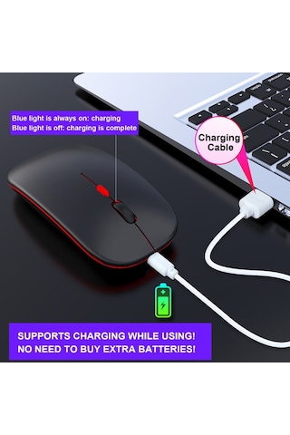 Springsun M40 Ultra İnce 2.4 G Şarj Edilebilir Kablosuz Mouse