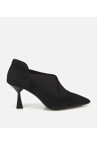 Hotiç Kadın Süet Deri Streç Detaylı İnce Topuklu Stiletto 01ayh315480a100 01ayh315480a100 Siyah