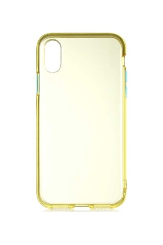 Apple Uyumlu iPhone Xs 5.8 Kılıf Zore Bistro Kapak Sarı