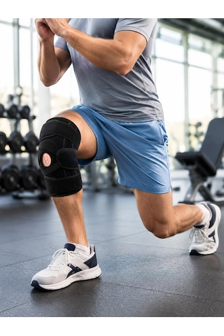 Silikon Patella Destekli Dizlik Nefes Alabilir Ayarlanabilir Cırtlı Ligament Desteği