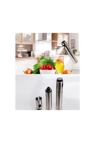 Paslanmaz Çelik Gövdeli Spray Yağlık Sku: Smg8690010584465 Açık Gri