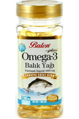 Balen Omega 3 Balık Yağı 1380 Mg 100 Softjel Kapsül Balen Omega 3 Balık Yağı 1380 Mg 100 Softjel Kapsül