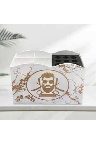 Novahub Beyaz Kuaförlük Alet Organizatörü, Çıkarılabilir Saç Klipleri Saklama Kutusu, Makas İçin Kuaför Seti 20 x 12 CM