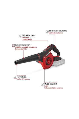 Einhell TE-CB 18/270 Li Solo Akülü Üfleme Makinesi - 3408045