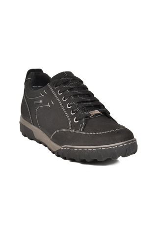 Siyah Hakiki Deri Su İtici Erkek Outdoor Ayakkabı 2518 M Siyah