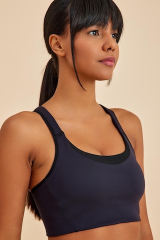 Sportive Siyah Light Touch Toparlayıcı Etkili Sporcu Sütyeni siyah