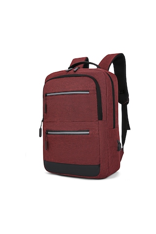 Yuntech01 Kırmızı İş Ve Günlük Kullım Çantası - 15.6" Laptop, Tablet Ve A4 Uyumlu, 300d Materyal, Çok Bölmeli Tasarım Kırmızı