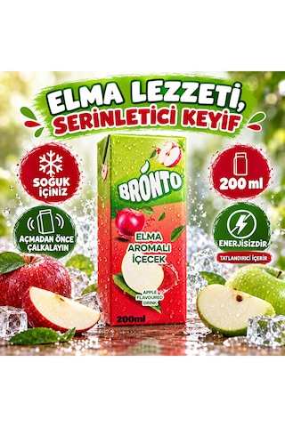 Elma Aromalı İçecek 200 Ml X27 Adet