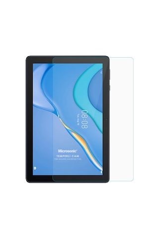 Microsonic Huawei Uyumlu MatePad T10s Tempered Glass Cam Ekran Koruyucu