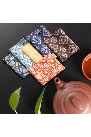 Homyl 6x Çin Emici Çay Havlusu Çaydanlık Tekrar Çok Renkli