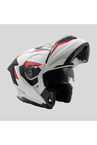 Arwic AR950 Torino Çene Açılır Ece-R 22.06 Motosiklet Kaskı Beyaz