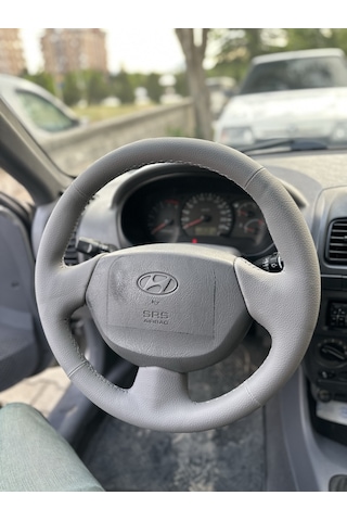 Hyundai Accent Admira Araca Özel Direksiyon Kılıfı Airbeg Gri Ren