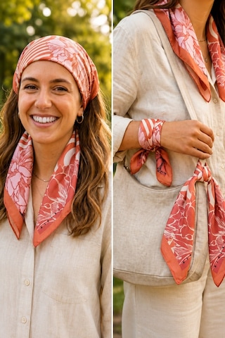 Sisley Flora Bandana/fular -2016-47 47 Şeftali