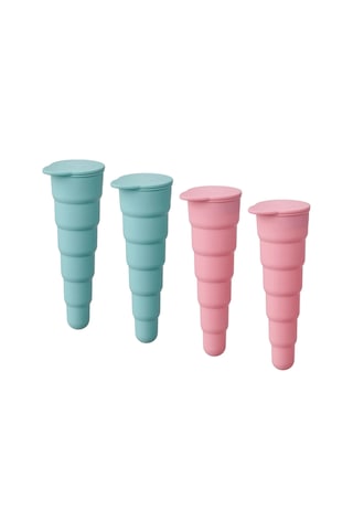 Ikea Uppfylld 4'lü Dondurma Kalıbı 16 Cm Pembe Turkuaz