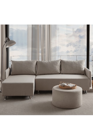 Mondy Köşe Koltuk Takımı Krem Kem