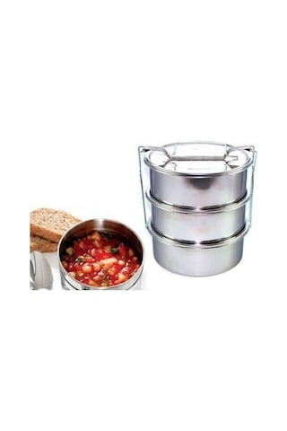 Sefer Tası Yemek Taşıma Kabı 3 Lü 12 Cm Çap Tek Kişilik