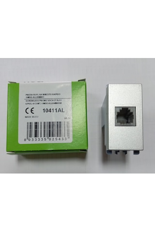 Alüminyum Rj11 Telefon Prizi 1m