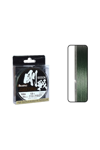 Gosen W8 Casting Pe 8 Örgü Spin Ip Misina 150Mt Yeşil (544649034)