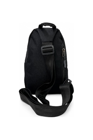 Sanmorris Seventeen Unisex Küçük Boy Çok Gözlü Çapraz Askılı Body Bag Siyah-gri
