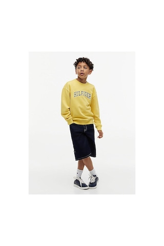 Tommy Hilfiger Erkek Çocuk Sweat Kb0kb10404 Sarı