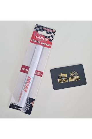 Lastik Yazı Kalemi Pvc Boya Beyaz - Motosiklet Bisiklet Araba