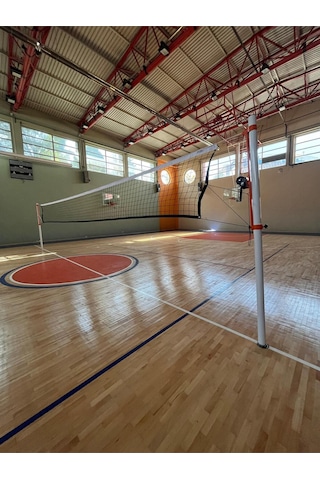 Metal Voleybol Direği Krikolu Sistem İç & Dış Mekan Uyumlu Metal Voleybol Direği Krikolu Sistem İç & Dış Mekan Uyumlu