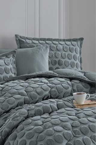 Nordqueen Wellsoft Jakarlı Tek Kişilik Uyku Seti Perle Gri