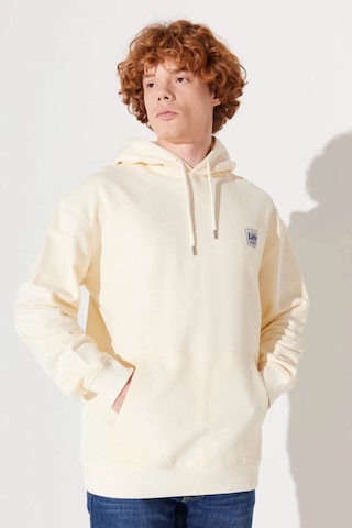 Lee Erkek Sweatshirt Ekru Lm02rjnq Lm02rj Loose 24kmc8000066 Mc80043 Ekru