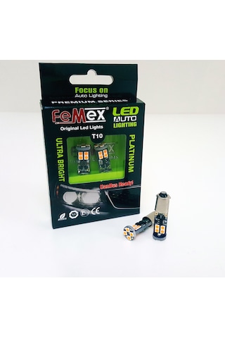 Femex Platinum H21W Baw9S 12Ledli 650 Lumen Turuncu Led Ampul Akt N11.1064