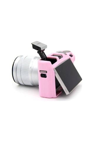 Pazly Fujifilm Xa3/xa10/xa5/xa20 Yumuşak Silikon Kılıf - Çizilmez Pembe Kamera Kapağı