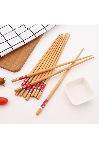 Agoodshop 5pairs Japon Yemek Çubukları Suşi Kaymaz Set Yemek Kaşık Tk. 56645617 Diğer