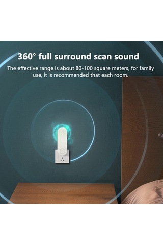 Geekyou Ev İçin Ultrasonik Uçucu, Akar Ve Fare Kovucu - Radyasyonsuz, 90-220v, 80-100 M² Etki Alanı, Pembe