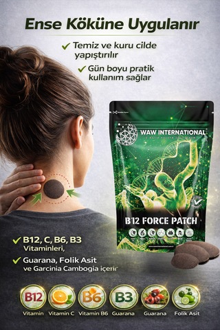 B12 Force Bant - Hızlı Emilimli Vitamin Desteği Ve Enerji Bandı