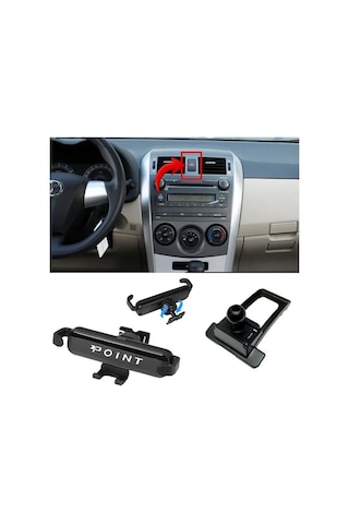 Corolla Araca Özel Cep Telefonu Tutacağı Robotik Oynar Başlıklı 2007 - 2013 Arası Profesyonel Ürün Siyah